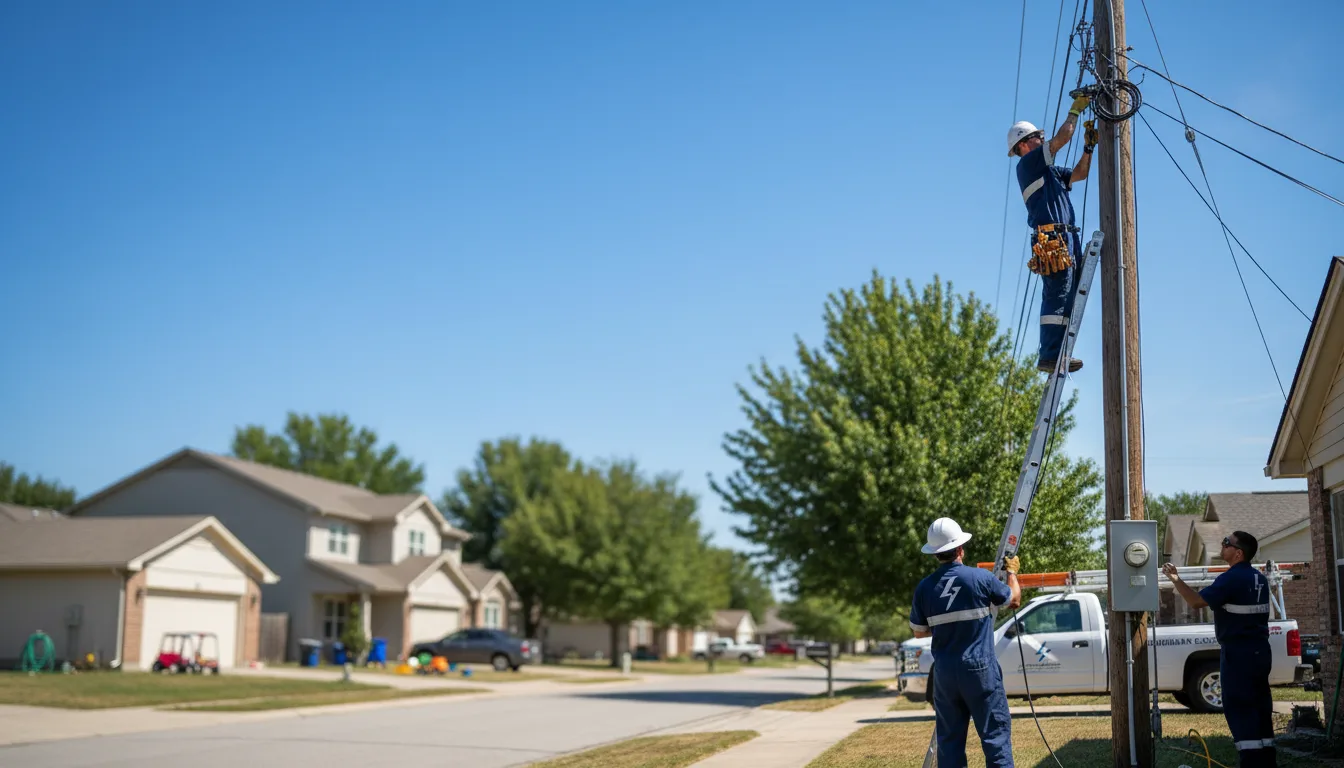 Residential electrician providing installation services in Wharncliffe, WV